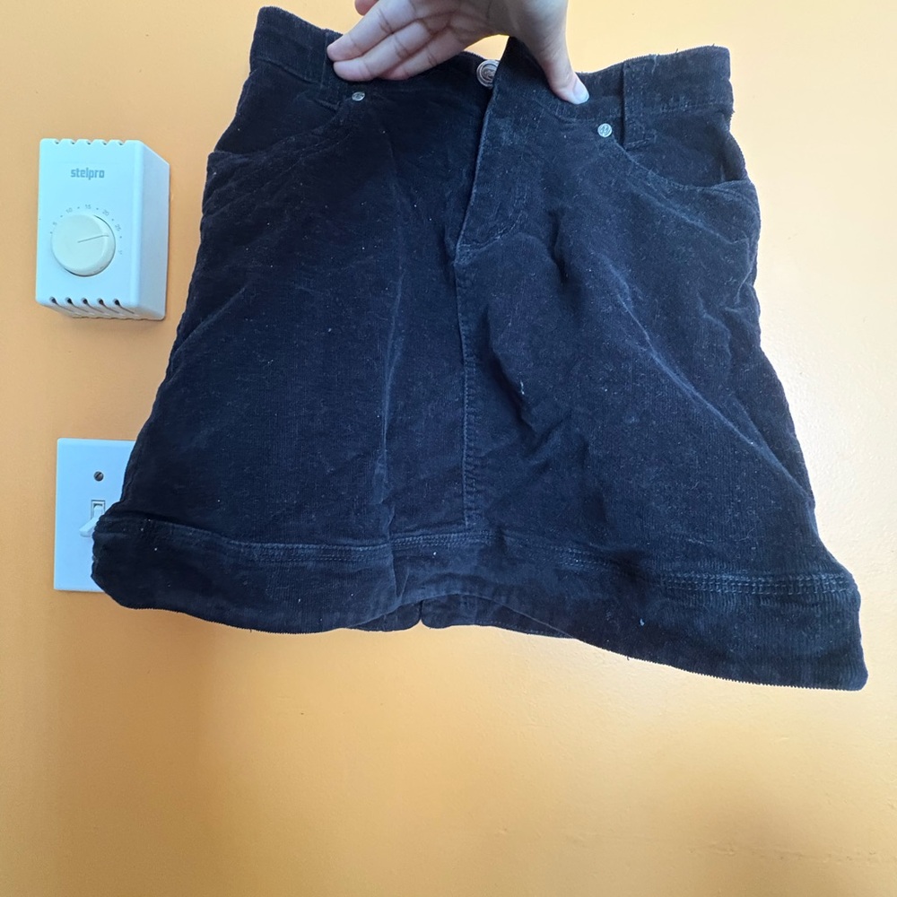 Black Corduroy Skirt
